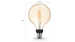 Verlichting Philips Hue Filamentlamp White Globe G125/E27 -Beddengoed Winkel Verlichting Philips Hue Filamentlamp White Globe G125 E27 2