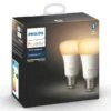 Verlichting Philips Hue White Ambiance E27 Duo Pack -Beddengoed Winkel Verlichting Philips Hue White Ambiance E27 Duo Pack 1