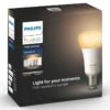 Verlichting Philips Hue White Ambiance Starterkit E27 (3 Lampen, 1 Dimmer + Bridge) -Beddengoed Winkel Verlichting Philips Hue White Ambiance Starterkit E27 3 lampen 1 dimmer bridge