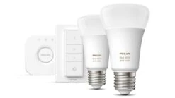 Verlichting Philips Hue White And Color Ambiance Starterkit E27 (2 Lampen, 2 Dimmers + Bridge) -Beddengoed Winkel Verlichting Philips Hue White and Color Ambiance Starterkit E27 2 lampen 2 dimmers bridge 3